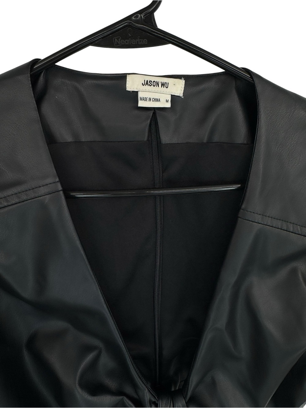 Jason Wu Faux Leather Dress M - Picture 3 of 10